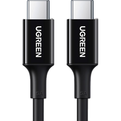 

Кабель UGREEN US300 USB Type-C - USB Type-C 100W 5A Cable 1 м Black (UGR-80371), US300 Type-C - Type-C 100W 5A Cable 1м