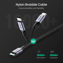 Кабель UGREEN US316 USB Type-C - USB Type-C 100W 5A Cable Alum 2 м Black (UGR-70429)