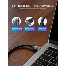 Кабель UGREEN US161 USB Type-C - USB Type-C 60W 3A Gen1 5Gbps Cable 1.5 м Gray (UGR-50751)