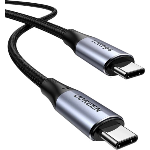 

Кабель UGREEN US355 USB Type-C - USB Type-C 100W 5A Gen2 10Gbps Cable 1 м Black (UGR-80150), US355 Type-C-Type-C 100W 5A Gen2 10Gbps Cable 1м