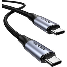 Кабель UGREEN US355 USB Type-C - USB Type-C 100W 5A Gen2 10Gbps Cable 1 м Black (UGR-80150)