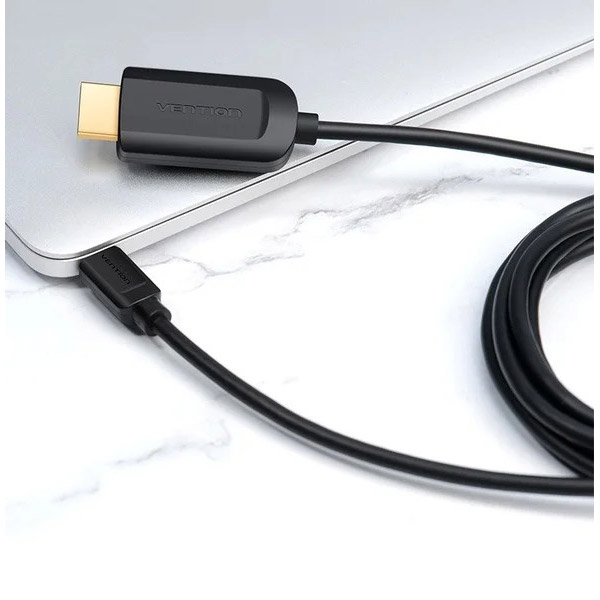 Кабель VENTION USB Type-C - HDMI 2 m Black (CGUBH) Кабель VENTION USB Type-C - HDMI 2 m Black (CGUBH) Длина 2