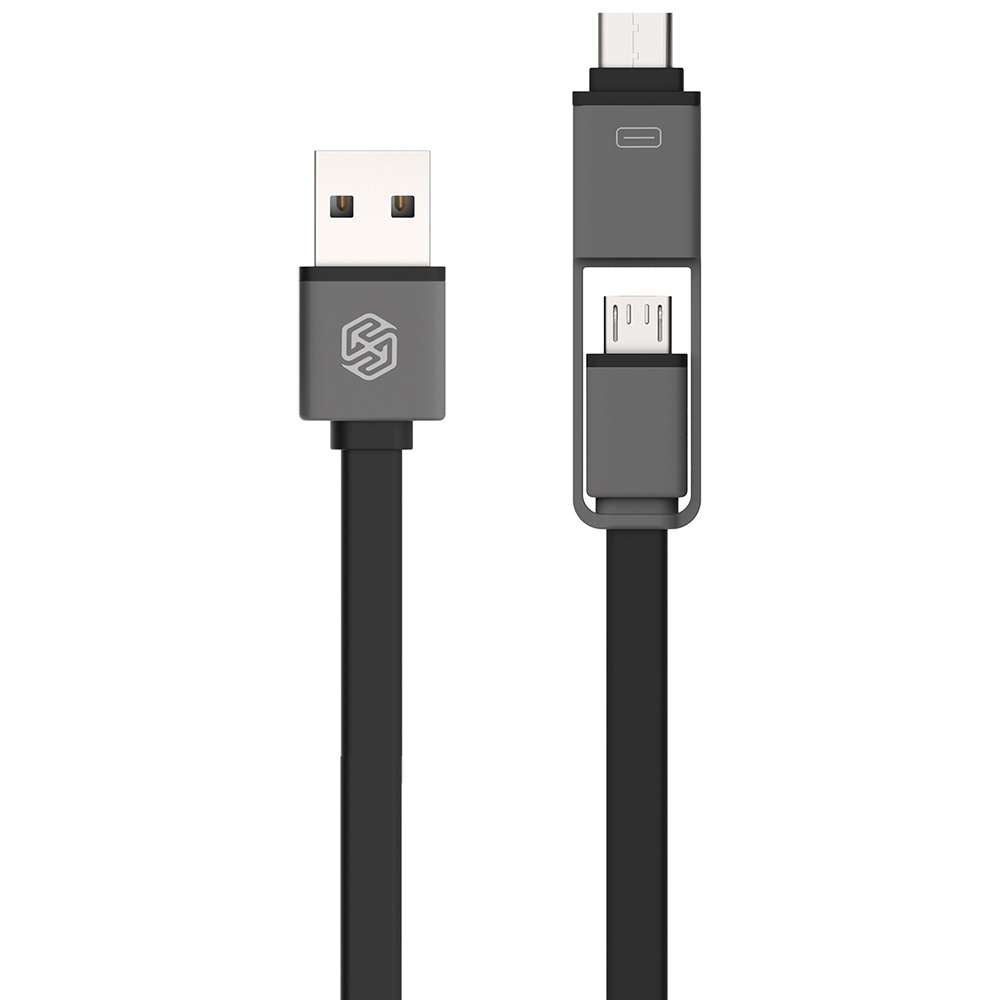 Кабель NILLKIN Plus USB - micro-USB/USB 3.1 Type-C - 120см (Black)