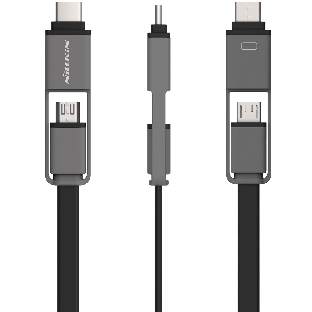 Фото 4 Кабель NILLKIN Plus USB - micro-USB/USB 3.1 Type-C - 120см (Black)