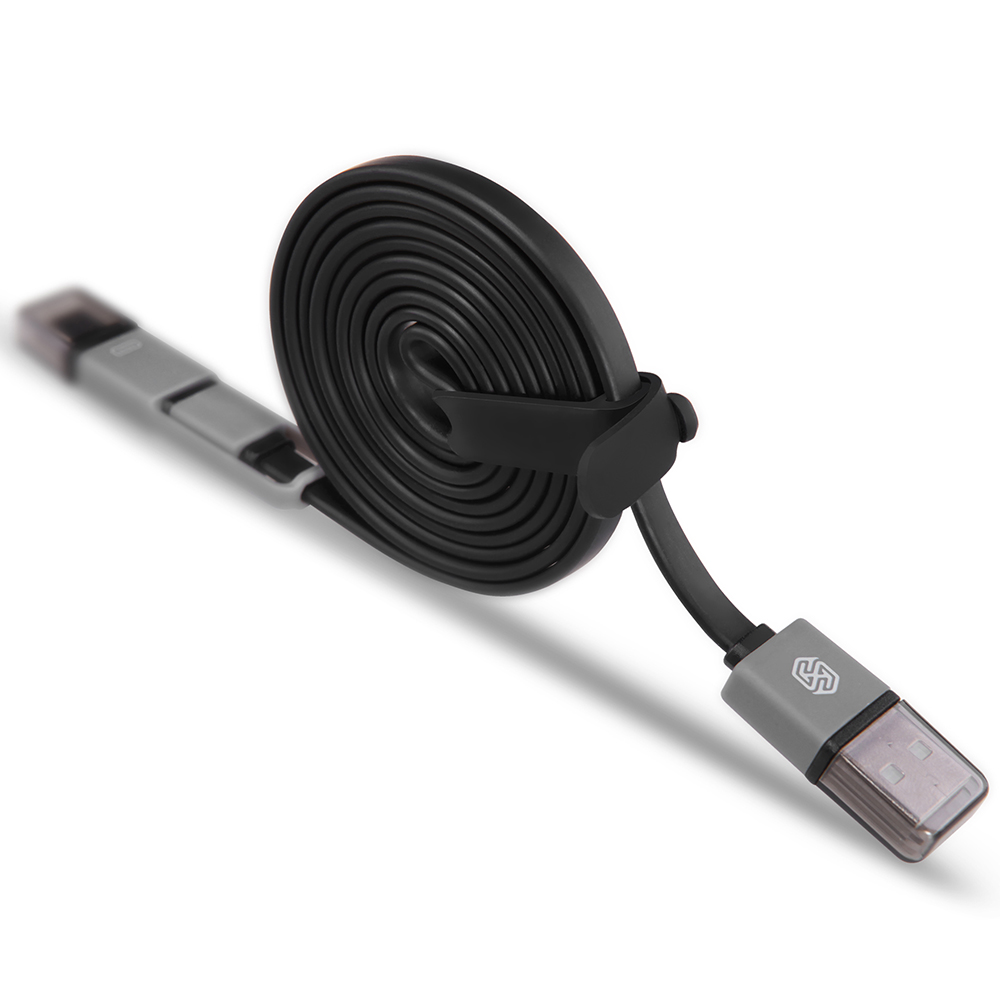 Внешний вид Кабель NILLKIN Plus USB - micro-USB/USB 3.1 Type-C - 120см (Black)