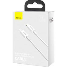 Кабель BASEUS Superior Series Type-C to Lightning PD 20W (1m) White