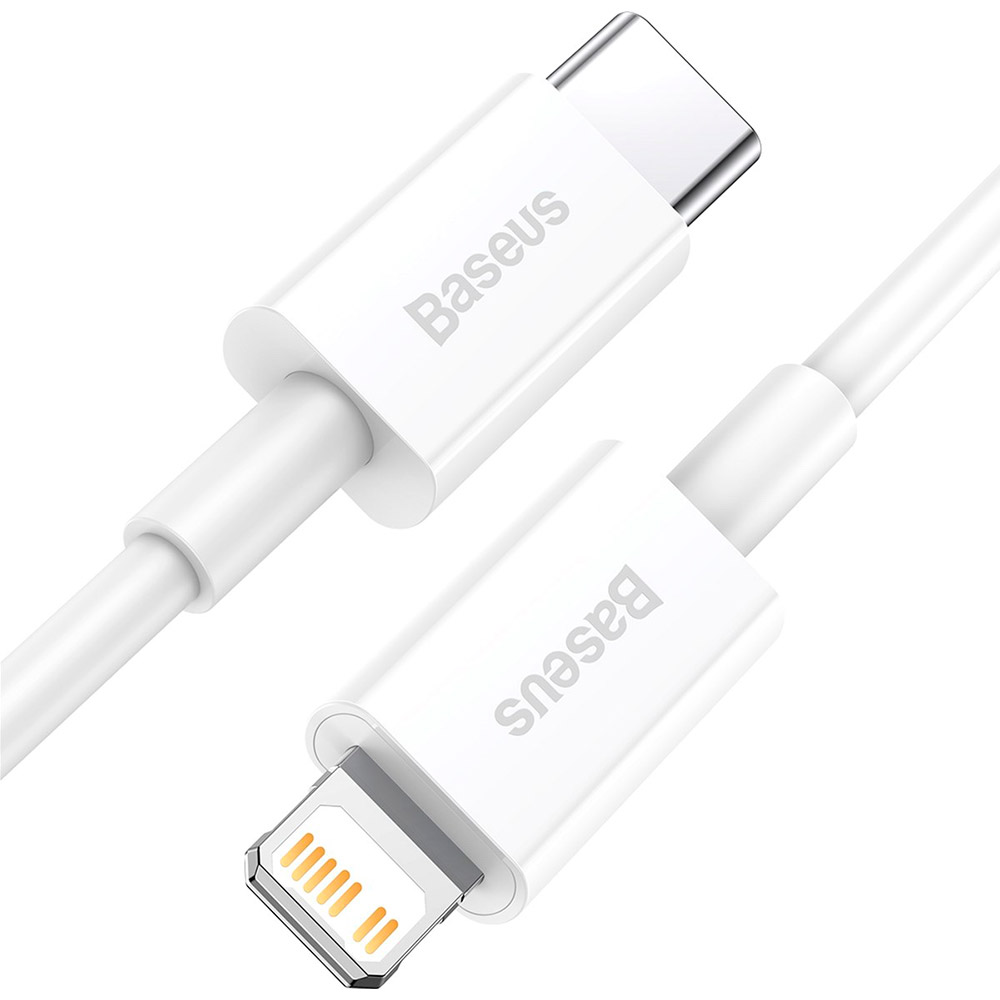 Кабель BASEUS Superior Series Type-C to Lightning PD 20W (1m) White Тип USB Type-С - Lightning