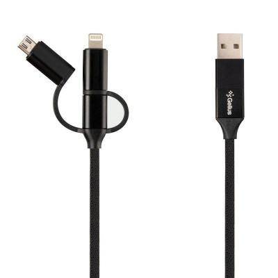 Кабель GELIUS Pro Unimog 6в1 USB/USB-C to Light./microUSB/USB-C, 1м Довжина 1