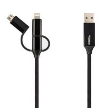 Кабель GELIUS Pro Unimog 6в1 USB/USB-C to Light./microUSB/USB-C, 1м