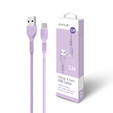 Кабель ACCLAB USB to Lightning 1.2м Violet (1283126518218)