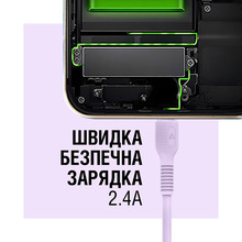Кабель ACCLAB USB to Lightning 1.2м Violet (1283126518218)