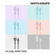 Кабель ACCLAB USB to Lightning 1.2м Violet (1283126518218)