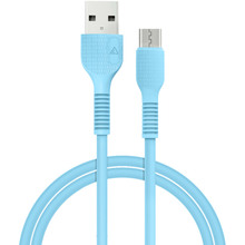 Кабель ACCLAB USB to Micro USB 1.2м Blue (1283126518133)