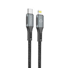 Кабель INTALEO Type-C to Lightning 1.2м 30W Gray (1283126518089)