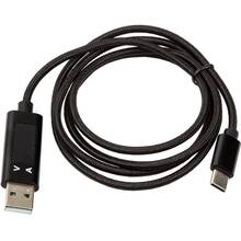 Кабель POWERPLANT USB (M) - Type-C (M) с измерителем тока 1 м (CA913176)