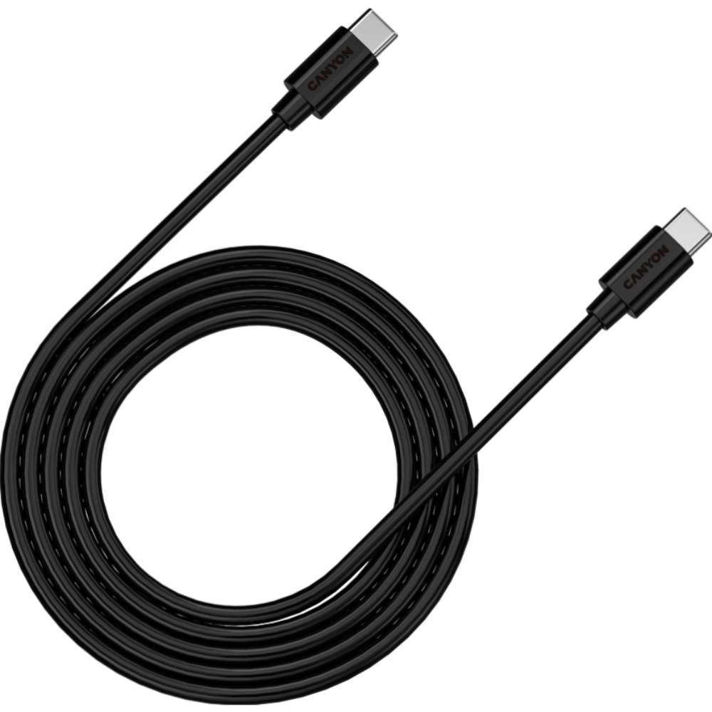 Фото - Кабель Canyon   USB Type-C - Type-C 2 м Black  CNS-USBC12B (CNS-USBC12B)