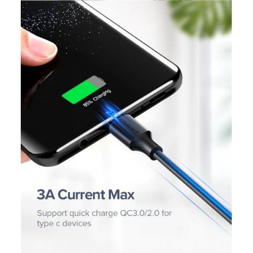Кабель UGREEN US287 USB - Type-C Cable 1.5 м (Black) Длина 1.5