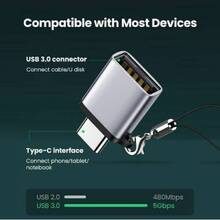 Адаптер UGREEN US270 OTG Type-C 3.1 M - USB 3.0 F Gray (UGR-50283)