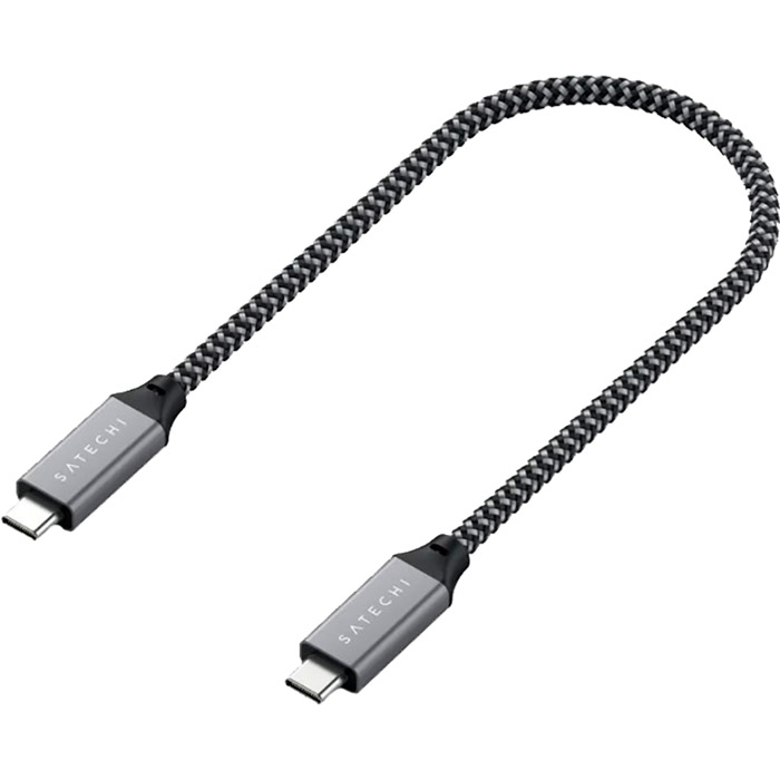 Кабель SATECHI USB4 C - C Cable 100W Space Gray 25 см (ST-U4C25M) Довжина 0.25