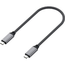 Кабель SATECHI USB4 C - C Cable 100W Space Gray 25 см (ST-U4C25M)