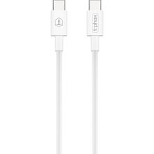 Кабель T-PHOX Glary USB Type-C - USB Type-C 3A 60W 1 м White ( T-CC834)