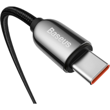 Кабель BASEUS USB3.1 Type-C M-M 2 м 100W Black Display Fast Charging (CATSK-C01)