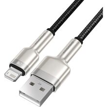 Кабель Baseus Cafule Metal Lightning 2.4A 1 м Black (31092black)
