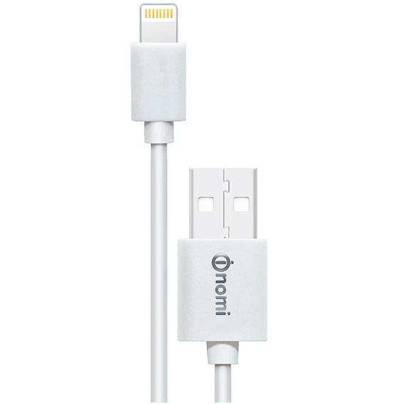 Кабель синхронізації NOMI DC 09i USB - Lightning 0.9 м білий