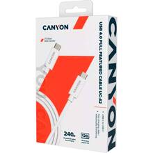 Кабель CANYON UC-44 Type-C - Type-C 1 м White (CNS-USBC44W)