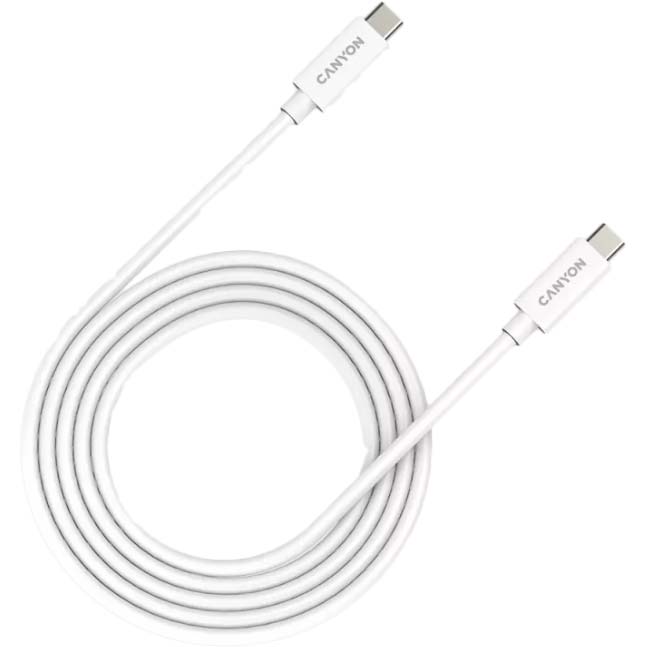 Кабель CANYON UC-44 Type-C - Type-C 1 м White (CNS-USBC44W) Кабель CANYON UC-44 Type-C - Type-C 1 м White (CNS-USBC44W)