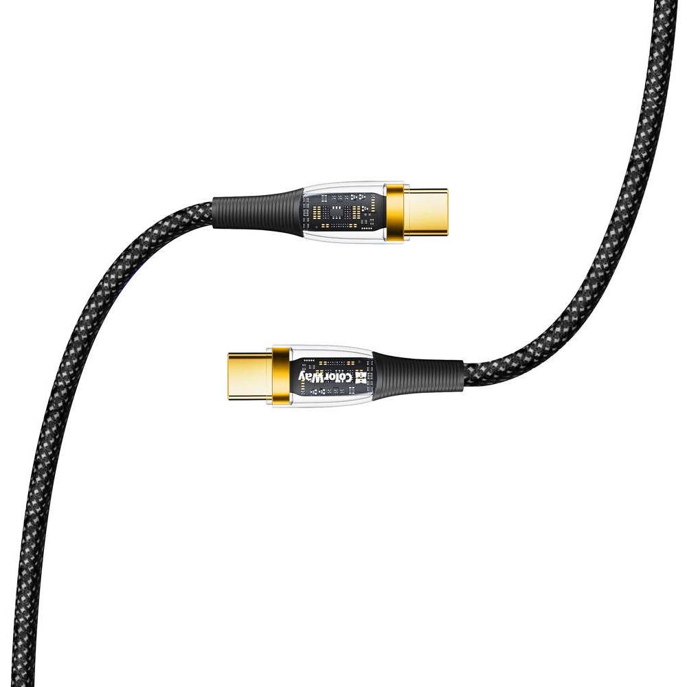 Фото 4 Кабель COLORWAY Type-C - Type-C 100W/5А 1.2 м (CW-CBPDCC053-BK)