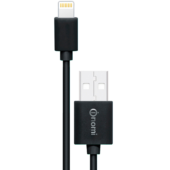 Кабель синхронізації NOMI DC 09i USB - Lightning 0.9 м чорний