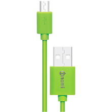 Кабель NOMI DC 09m USB - microUSB 0.9 м зелений