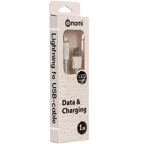 Кабель NOMI DCL 10i USB - Lightning 1м білий Тип USB - Lightning