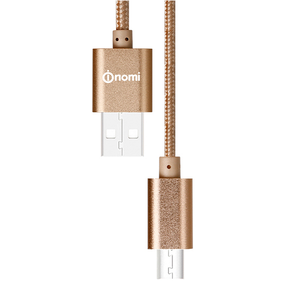 Кабель NOMI DCM 10m USB - microUSB 1м золотий