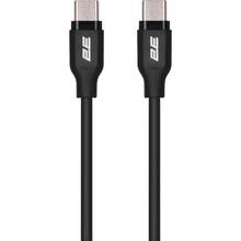 Кабель 2E USB-C - USB-C 1м 60Вт Glow Black (2E-CCCC-BL)