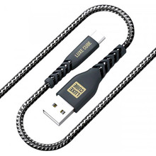 Кабель LUXE CUBE Kevlar USB - USB Type C 1.2 м Black (8886668686280)