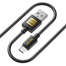 Кабель LUXE CUBE USB-microUSB 2м Black (8886888698483)