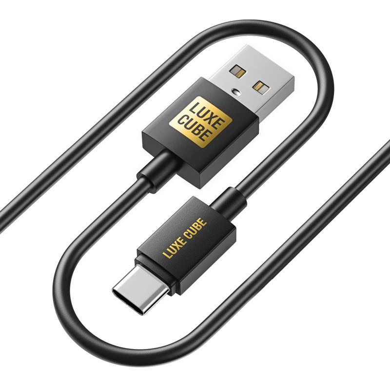 Photos - Cable (video, audio, USB) Luxe Cube Кабель  USB-USB Type C 2м Black  