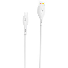 Кабель SKYDOLPHIN S22V Soft Silicone USB - micro-USB 1 м White (USB-000605)