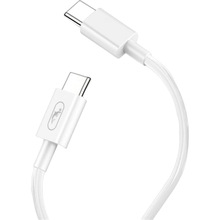 Кабель SKYDOLPHIN S57T PD 18W USB Type C - USB Type-C 1 м White (USB-000546)