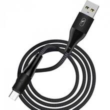 Кабель SKYDOLPHIN S49V LED Aluminium Alloy USB - micro-USB 1 м Black (USB-000571)