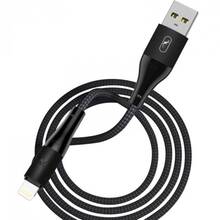 Кабель SKYDOLPHIN S49L LED Aluminium Alloy USB - Lightning 1 м Black (USB-000567)