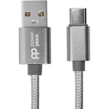 Кабель POWERPLANT USB-USB Type-C 1 м Grey (CA912346)