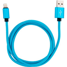 Кабель DENGOS Lightning - USB 3.0 1 м Blue (NTK-L-MT-BLUE)