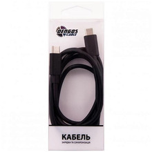 Кабель DENGOS USB Type-C - USB Type-C 60W 1.3 м Black (PLS-TC-TC-BLACK)