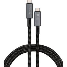 Кабель VINGA USB4 Type-C to Type-C 0.8m 240W 40GBps 8K60Hz Nylon (VCPDCU4)