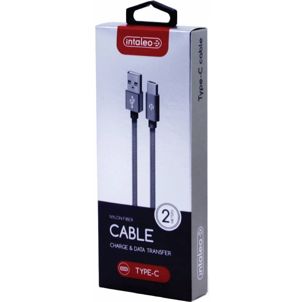 Кабель INTALEO USB-USB Type-C CBGNYT2 2м Grey (1283126489143) Тип USB - USB Type-С