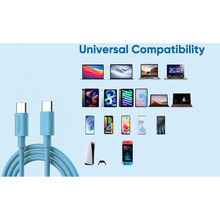 Кабель INFINIX XDC33 Type-C - Type-C 1m 60W Blue (74422)