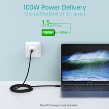 Кабель CHOETECH Type-C - Type-C USB 3.1 GEN 2 2 м (XCC-1007-V2-BK)